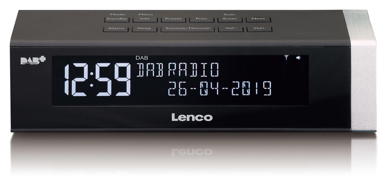 CR-630 DAB+, FM Radio Uhr  (Schwarz) 