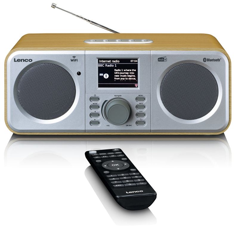 DIR-141 Bluetooth DAB+, FM, PLL Internet Radio (Holz) 
