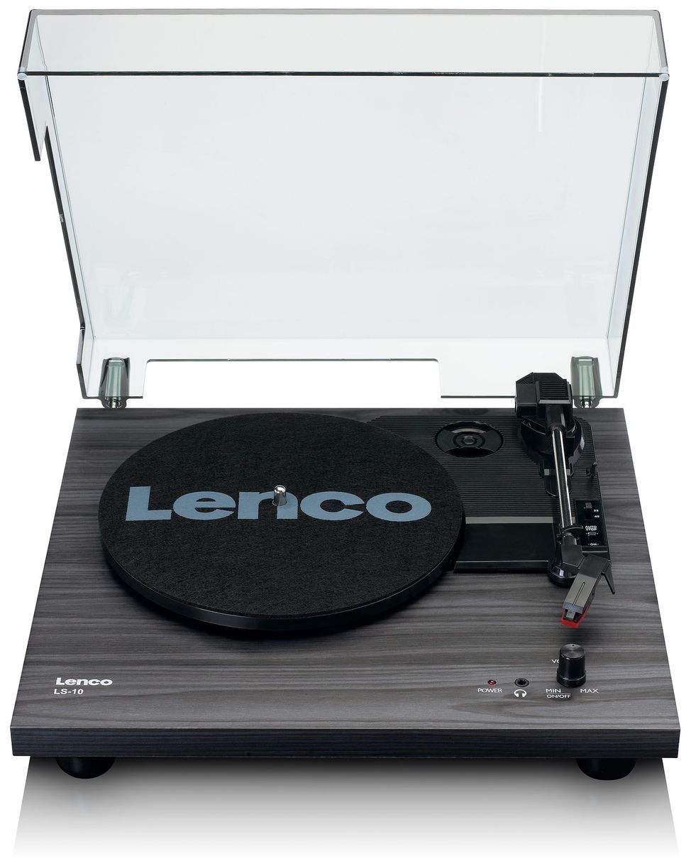 LS-10 Audio-Plattenspieler mit Riemenantrieb (Schwarz) 