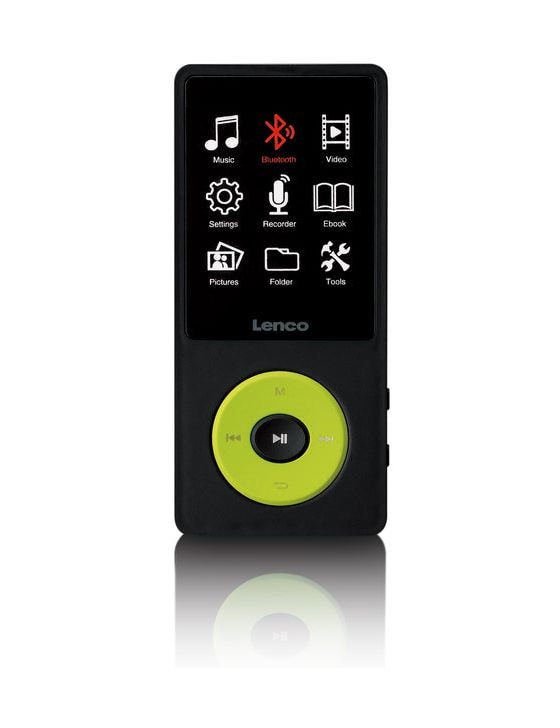 Xemio-860 MP3 Spieler 8 GB  (Schwarz, Limette) 
