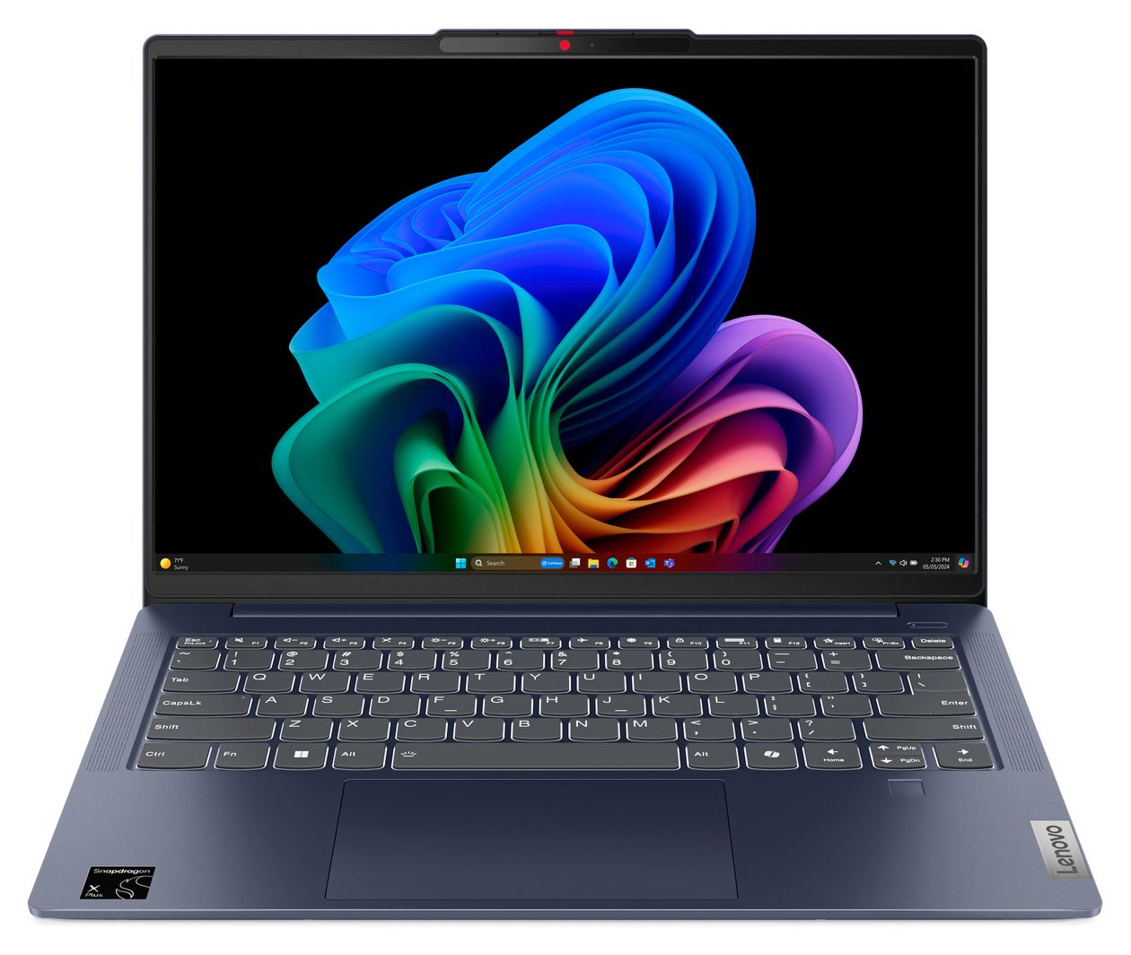 IdeaPad Slim 5 14Q8X9 WUXGA Notebook 35,6 cm (14 Zoll) 1920 x 1200 Pixel 32 GB Ram 1 TB SSD Windows 11 Home Qualcomm Snapdragon max. 3,4 GHz intern  (Blau) 