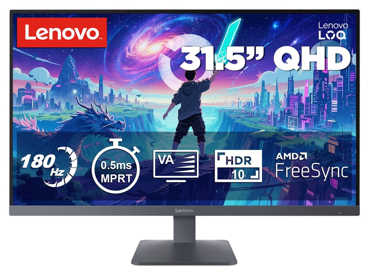 LOQ32Q-10 Quad HD Monitor 80 cm (31.5 Zoll) 16:9 0,5 ms 300 cd/m²  (Grau) 