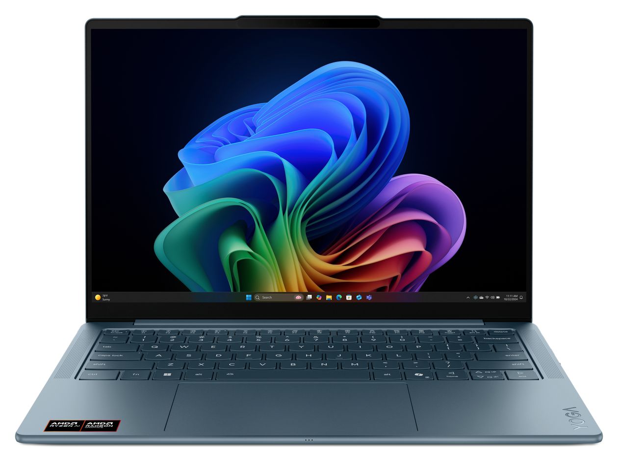 Yoga Slim 7 14AKP10 Copilot+ 2K Ultra HD Notebook 35,6 cm (14 Zoll) 2880 x 1800 Pixel 1 TB SSD Windows 11 Home AMD Ryzen 7 max. 5 GHz  (Türkis) 