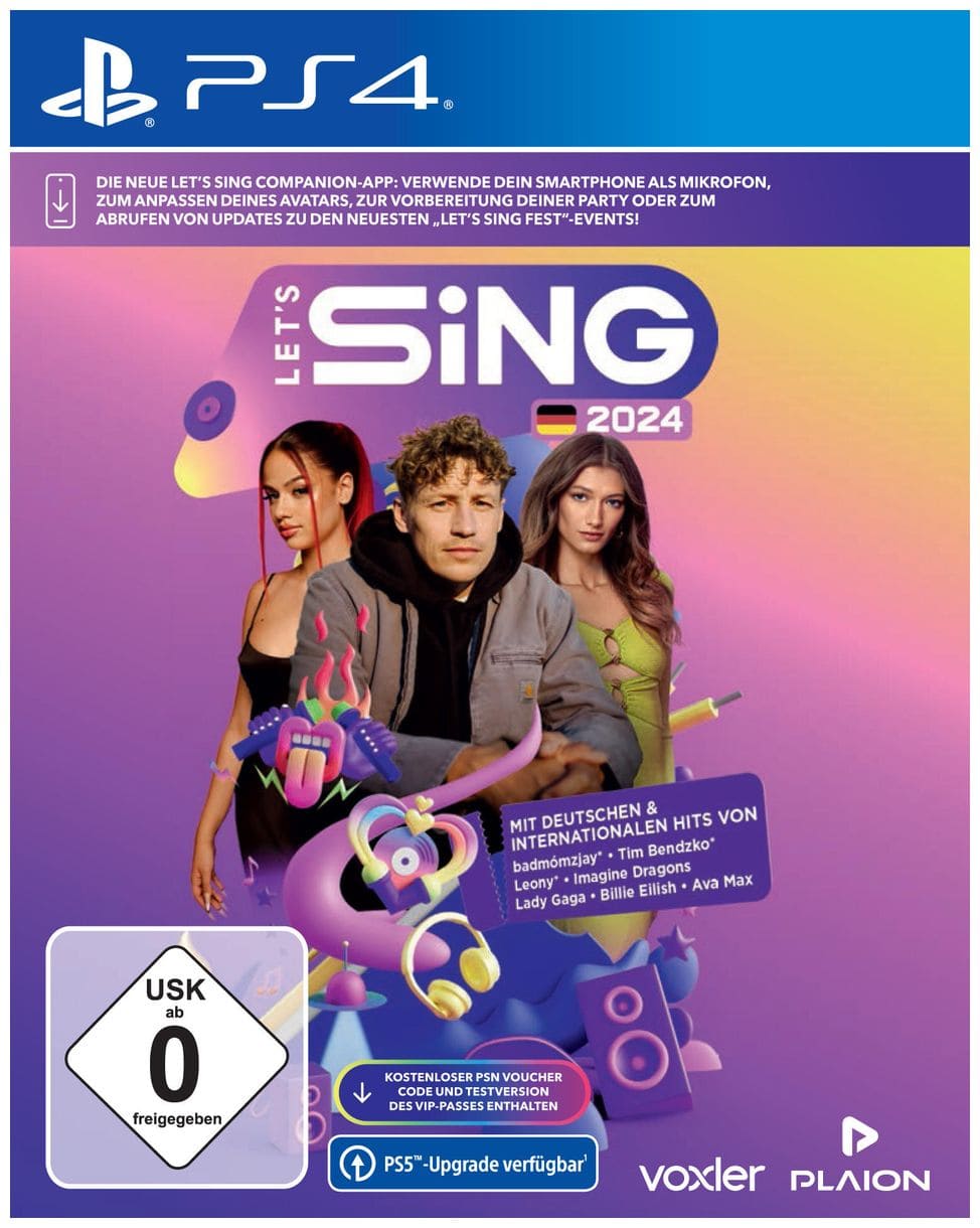 Let's Sing 2024 German Version (PlayStation 4) 