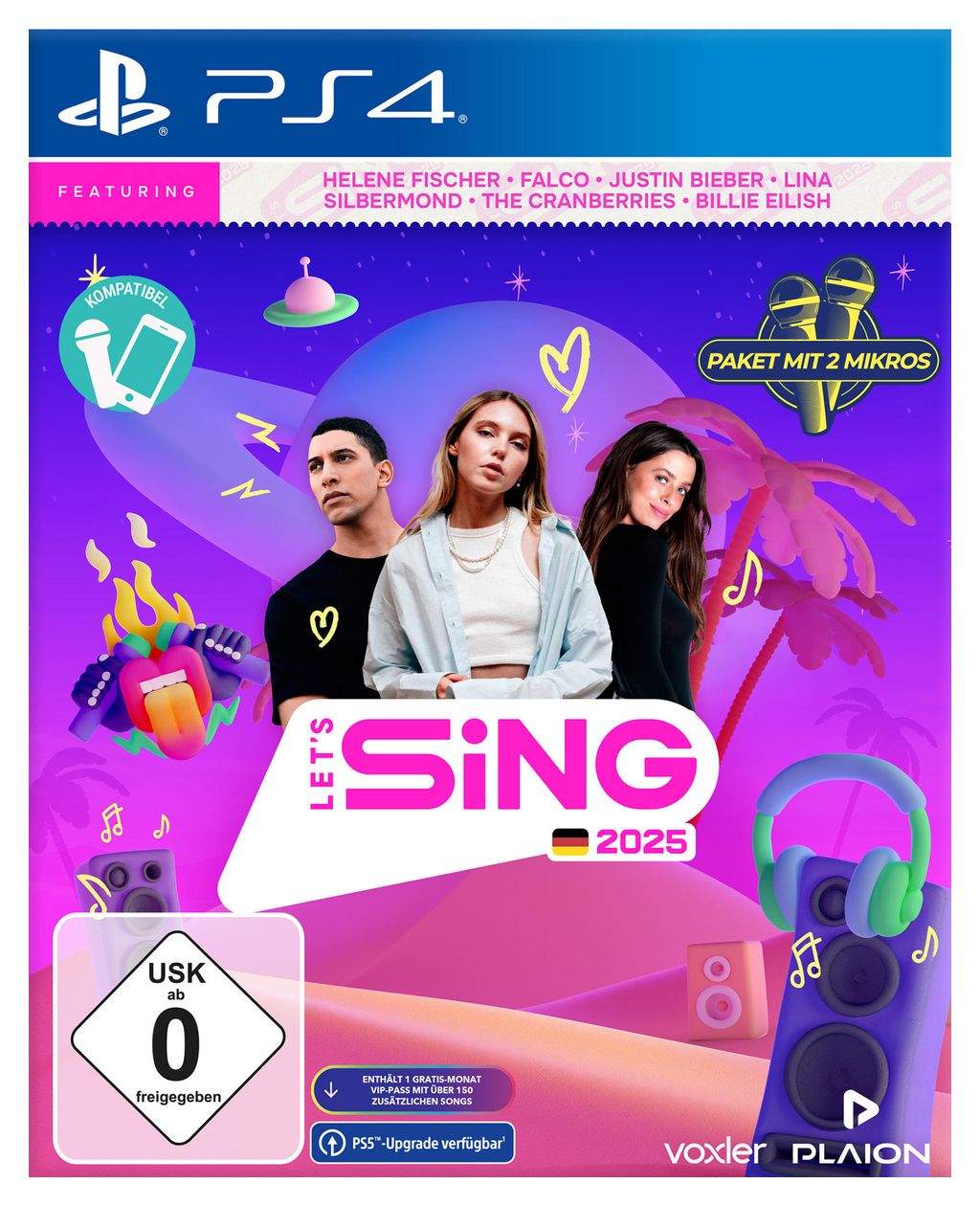 Let's Sing 2025 German Version [+ 2 Mics] (PlayStation 4) 