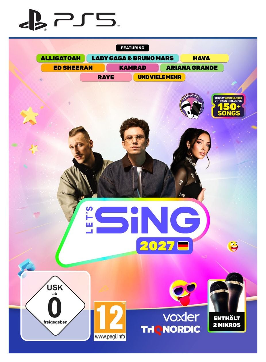 Let's Sing 2027 - mit deutschen Hits - 2 Mic Bundle (PlayStation 5) 