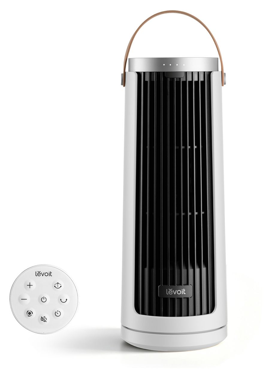 LTF-F132B-WEUR Turmventilator Tisch, Flur 20 dB  (Schwarz, Weiß) 