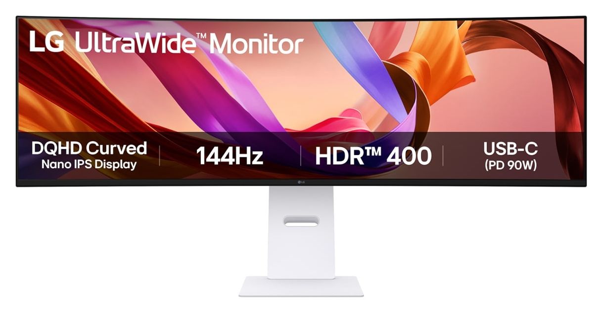 49U950A-W Quad HD Monitor 124,5 cm (49 Zoll) 32:9 5 ms 400 cd/m²  (Schwarz, Weiß) 