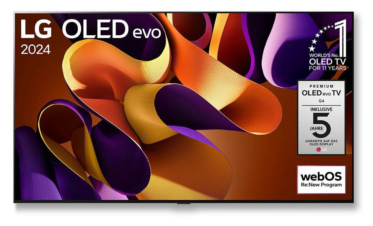 OLED65G48LW OLED 165,1 cm (65 Zoll) Fernseher 4K Ultra HD VESA 300 x 300 mm (Schwarz) 