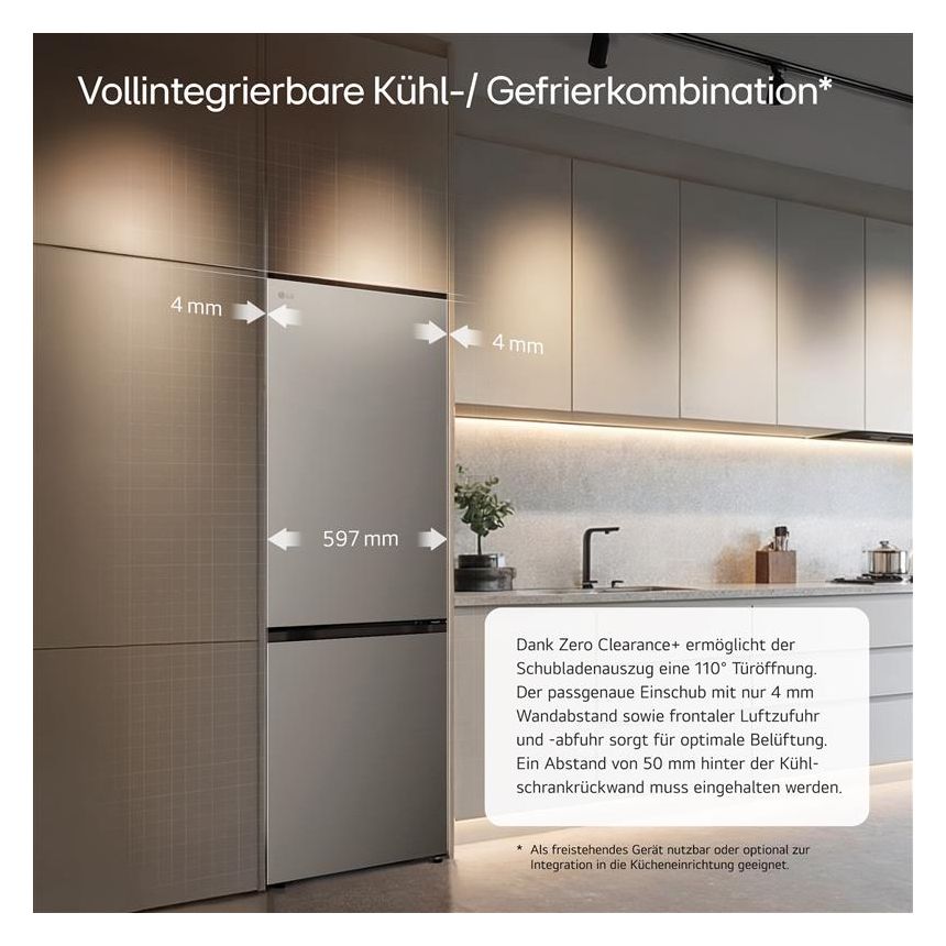 GBBS312BPY 220 l / 113 l Kühl-Gefrierkombi freistehend 135 kWh Jahr  (Grau) 