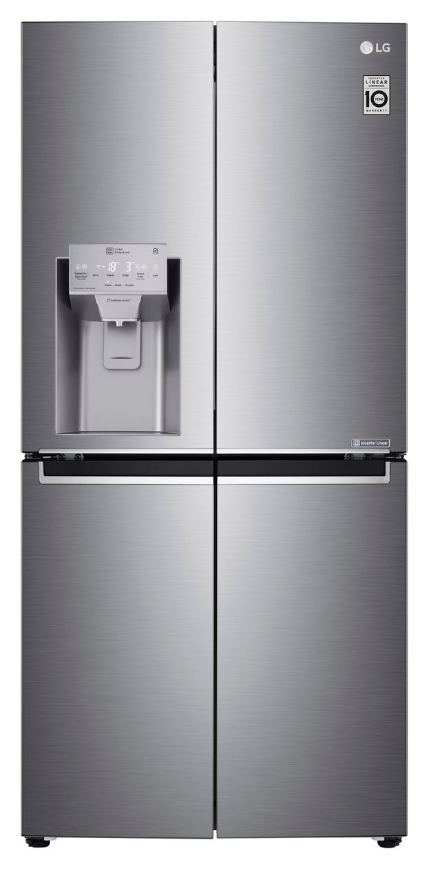 GML844PZKZ Side-by-Side Kühl-/ Gefrierkombination French Door 286 l / 220 l 314 kWh NoFrost 1787 mm x 836 mm  (Silber) 