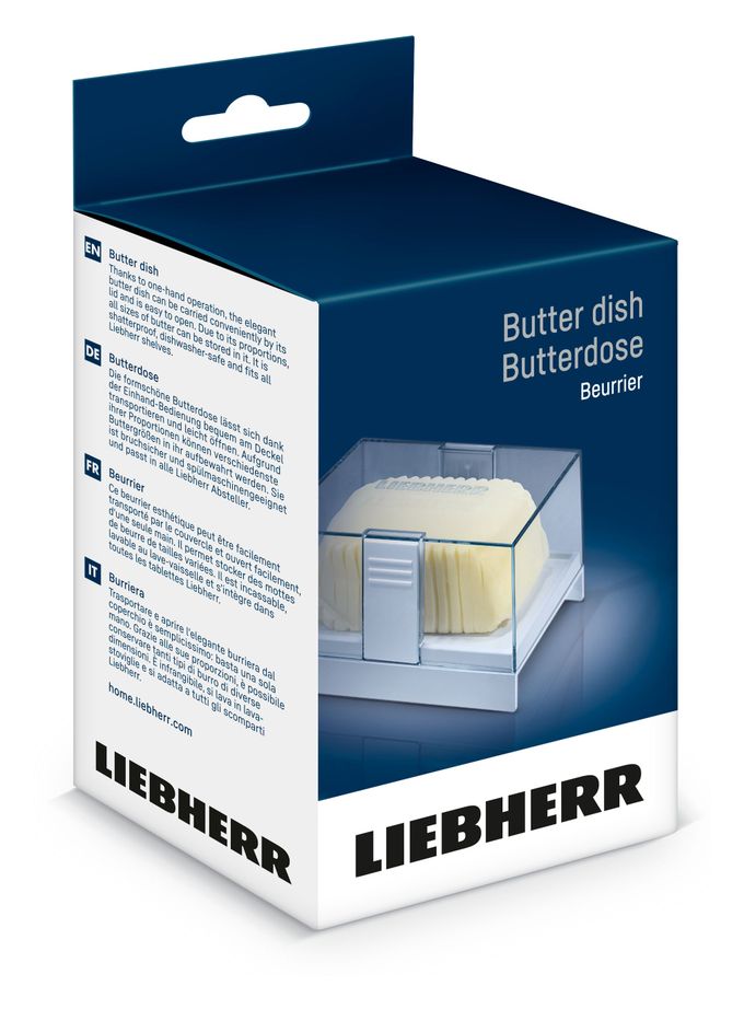 9882459 Butterdose  (Transparent, Weiß) 