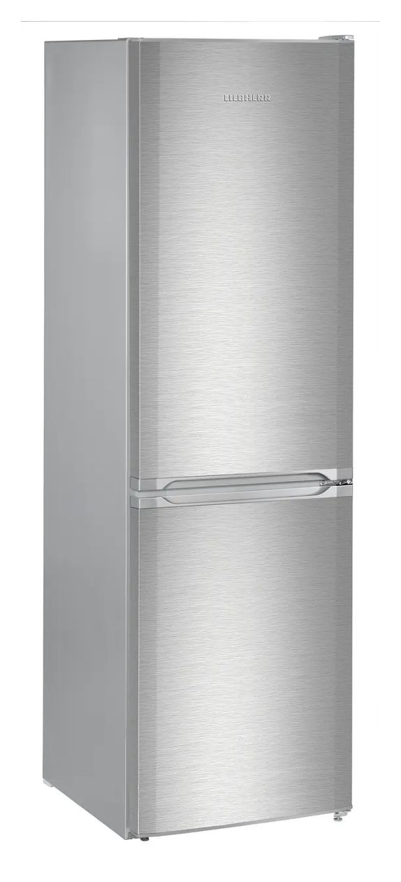 CUefe3331-26 212 l / 84 l Kühl-Gefrierkombi freistehend 224 kWh Jahr  (Silber) 
