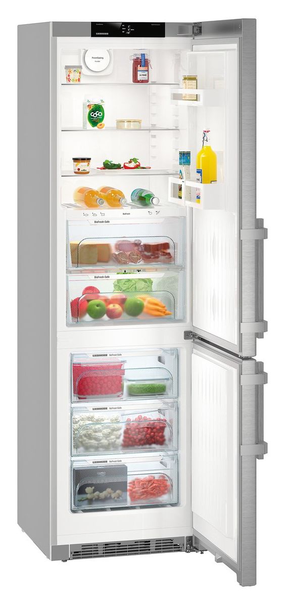 KGBNf2060-3 248 l / 104 l Kühl-Gefrierkombi freistehend NoFrost 227 kWh Jahr  (Silber) 