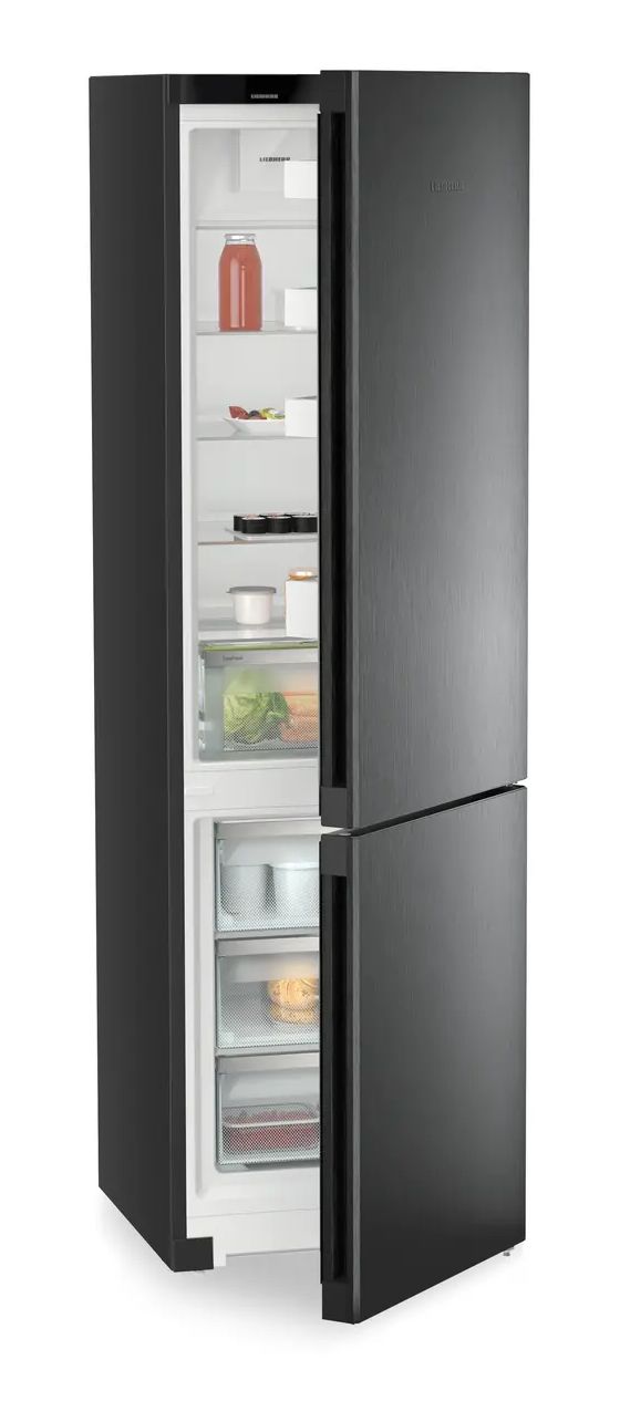 KGNbdc2063 268 l / 103 l Kühl-Gefrierkombi freistehend NoFrost 162 kWh Jahr  (Schwarz) 