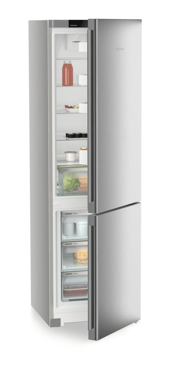 KGNsf57Va03 268 l / 103 l Kühl-Gefrierkombi freistehend NoFrost 104 kWh Jahr  (Edelstahl) 