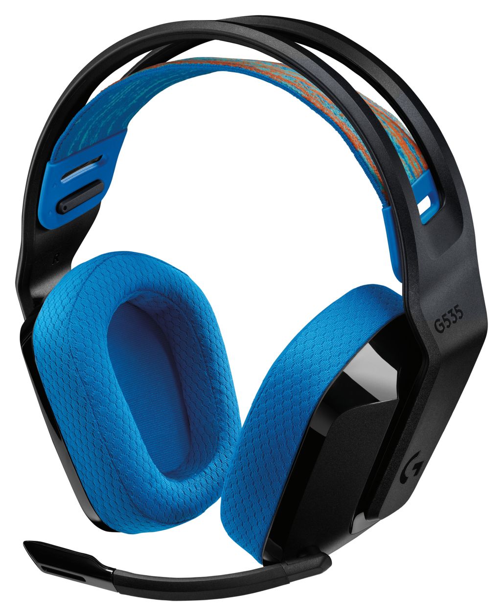 535 Over Ear Kopfhörer kabellos 33 h Laufzeit  (Schwarz, Blau) 