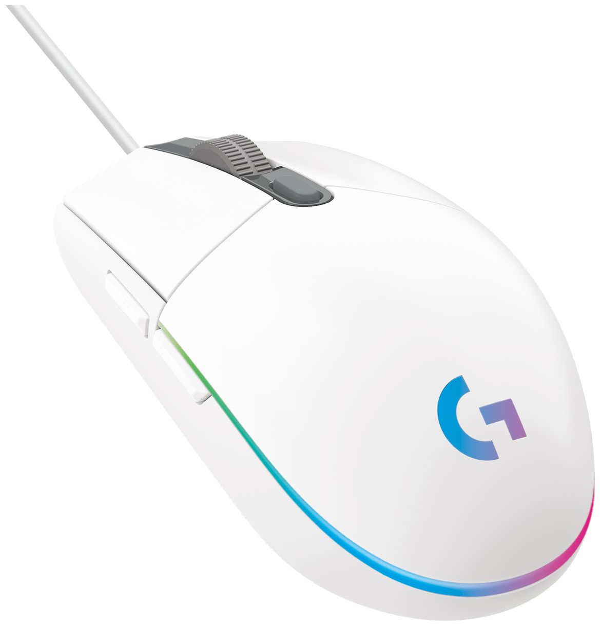 G203 LightSync 8000 DPI Gaming Maus (Weiß) 