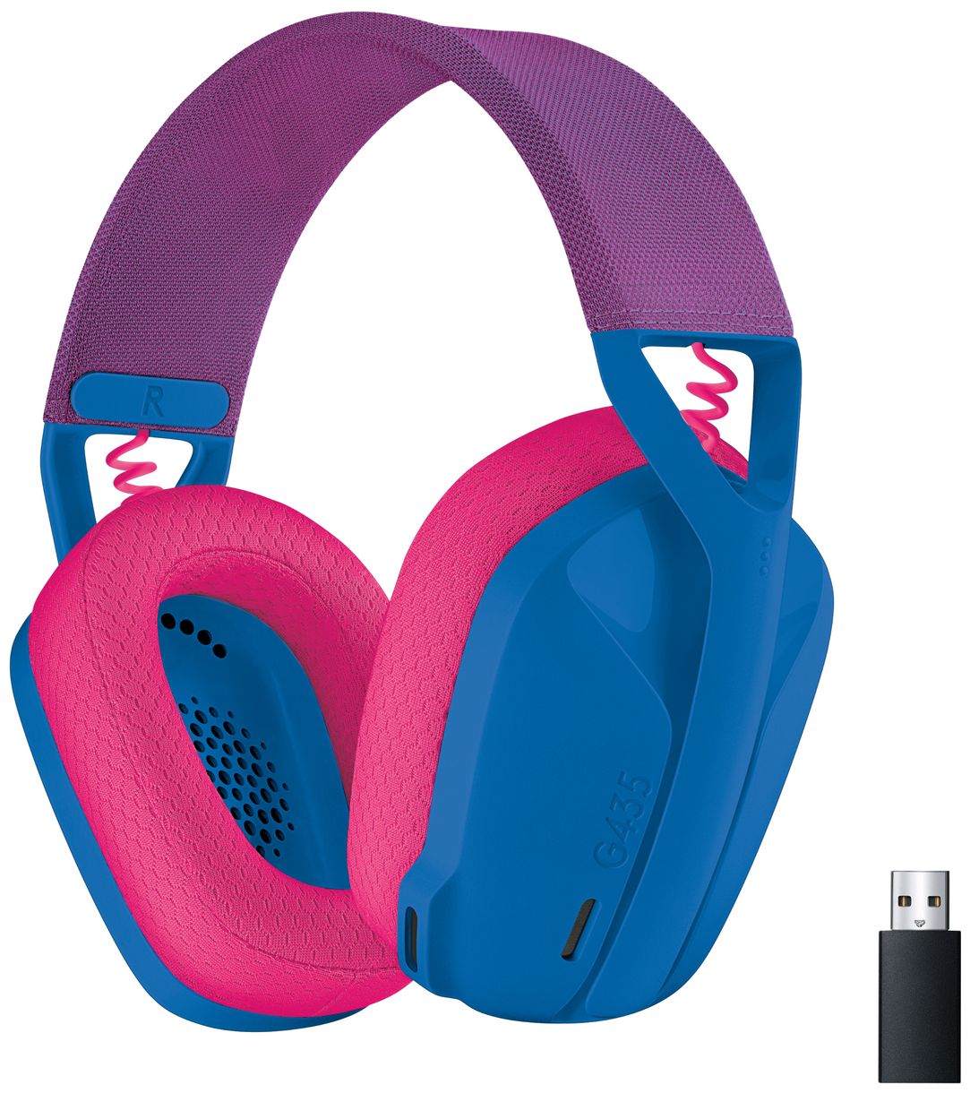 G435 Over Ear Bluetooth Kopfhörer kabellos 18 h Laufzeit (Blau) 