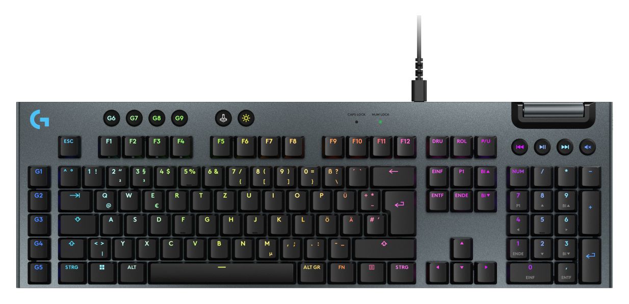 G915X RGB-LED Gaming Tastatur USB  (Schwarz) 