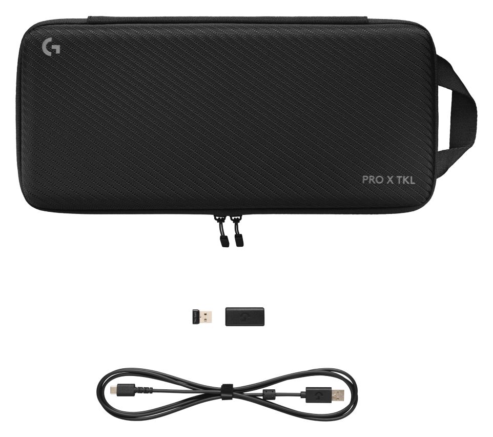 Pro X TKL RGB-LED Gaming Tastatur RF Wireless + Bluetooth 2.4 GHz  (Schwarz) 