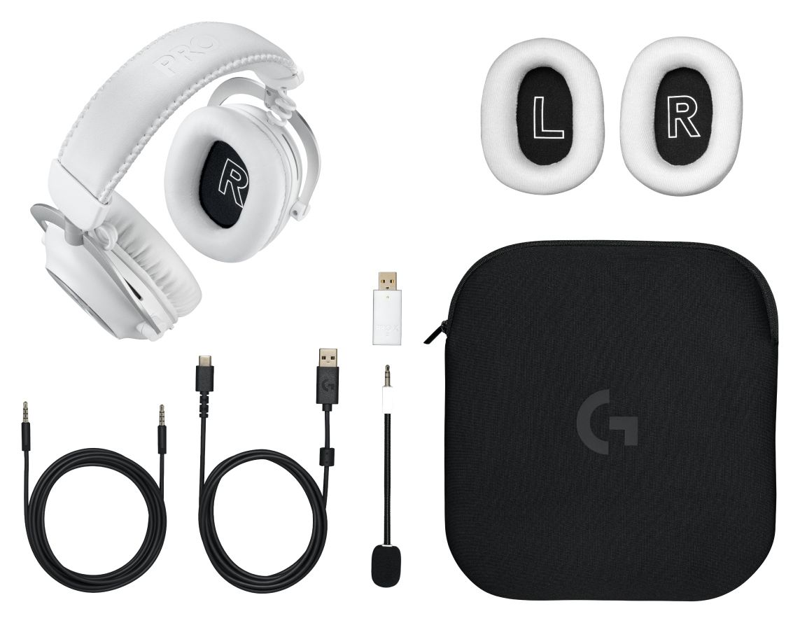 Pro X2 Over Ear Bluetooth Kopfhörer kabellos 50 h Laufzeit  (Weiß) 