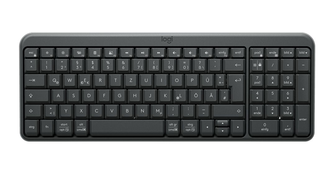 K250 Compact Bluetooth Universal Tastatur RF Wireless + Bluetooth 2.4 GHz  (Graphit) 