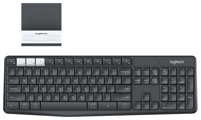 K375s Universal Tastatur (Graphit, Weiß) 