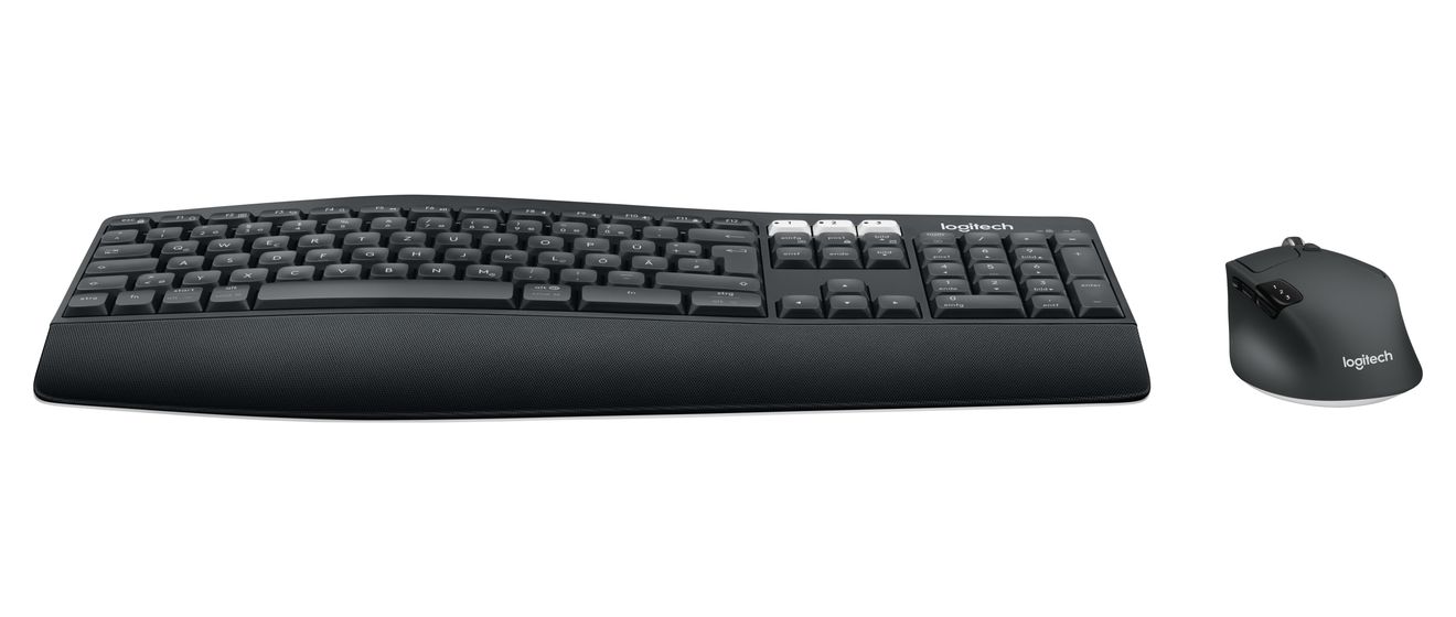 MK850 Universal Tastatur RF Wireless + Bluetooth 2.4 GHz  (Schwarz) 