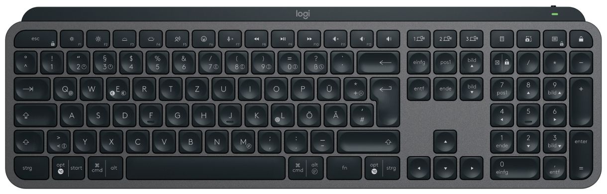 MX Keys S LED Universal Tastatur (Graphit) 