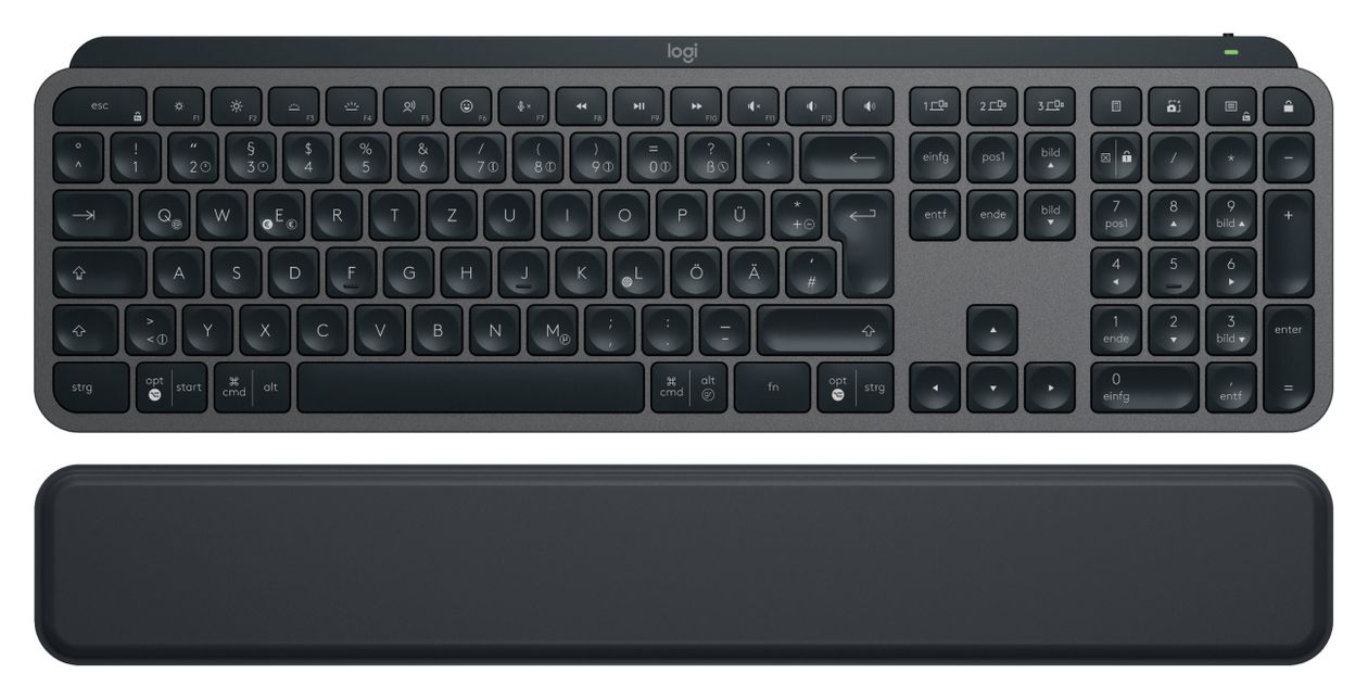 MX Keys S LED Büro Tastatur Bluetooth  (Graphit) 