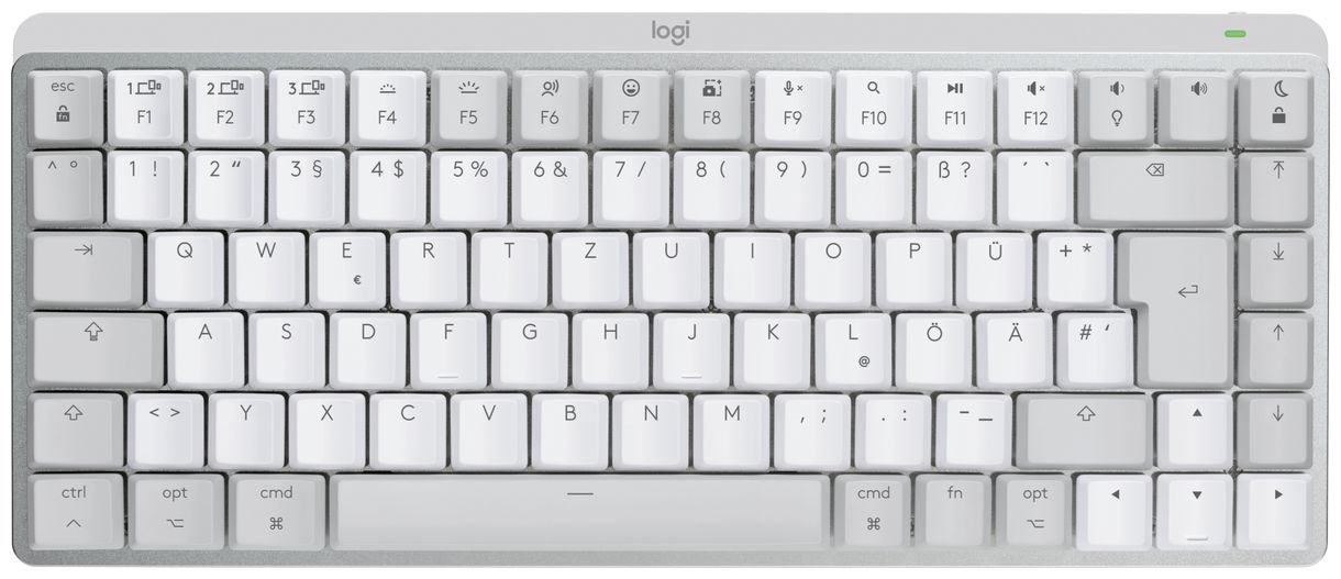 MX Mini Mechanical for Mac LED Büro Tastatur (Grau, Weiß) 