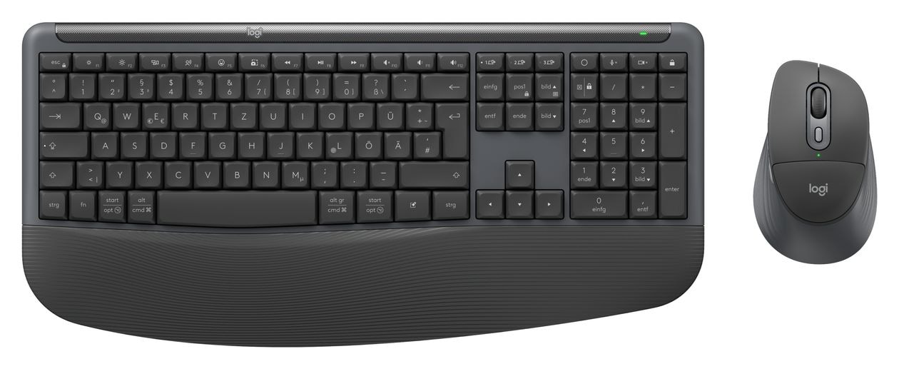 MK880 Signature Comfort Plus Combo Universal Tastatur RF Wireless + Bluetooth 2.4 GHz  (Graphit) 