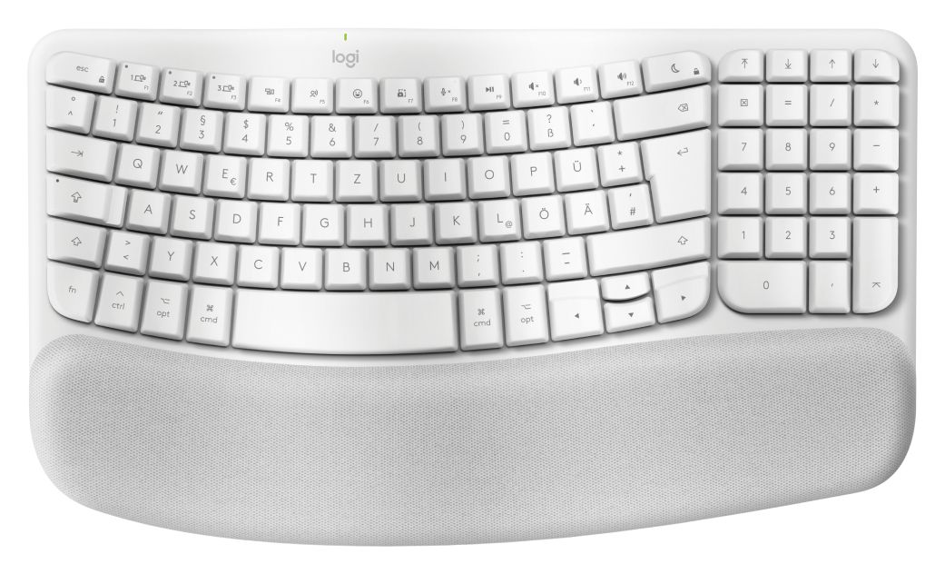 Wave Keys for Mac Heimbüro Tastatur Bluetooth  (Weiß) 