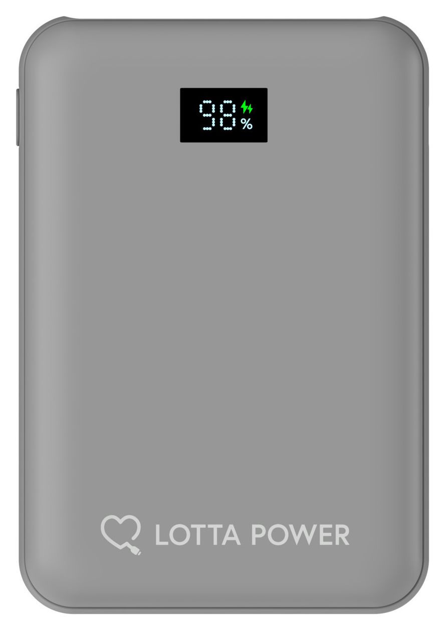 Mini 10000 mAh Powerbank USB Typ-C  (Grau) 