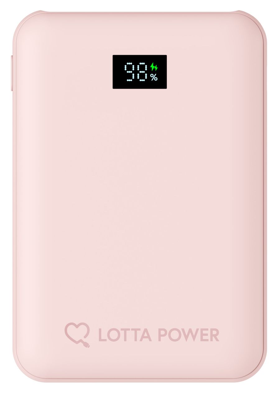 Mini 10000 mAh Powerbank USB Typ-C  (Rose) 