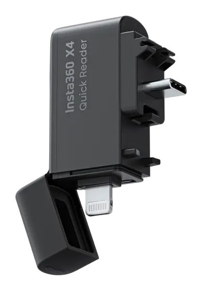 X4 Quick Reader USB-Type C/Lightning Multi-Kartenleser MicroSD (TransFlash), MicroSDHC, MicroSDXC 