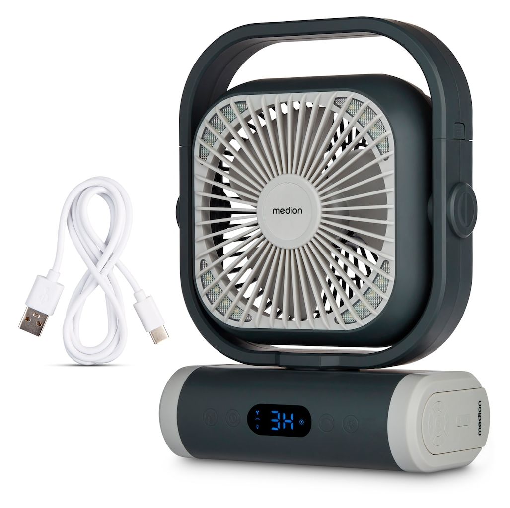 E10TF MD12065 Ventilator Zimmerdecke, Flur, Tisch 48 dB  (Grau, Weiß) 