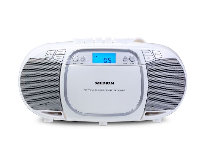 Life E66476 AM, FM Radio Tragbar  (Weiß) 