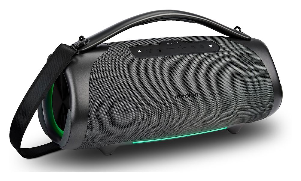 Life P61768 100 W Bluetooth Lautsprecher IPX7 Laufzeit bis 30 h  (Grau) 