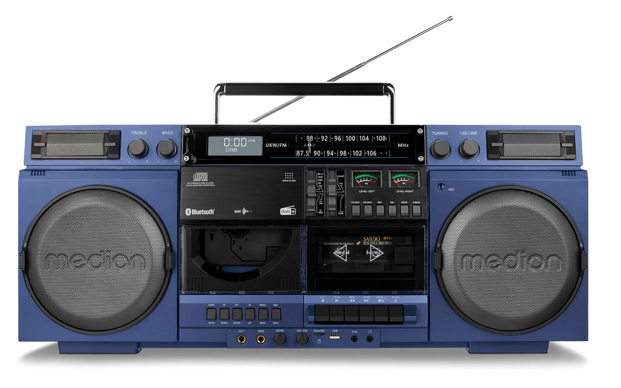 Life P66538 DAB+, PLL 20 W Bluetooth  (Blau) 