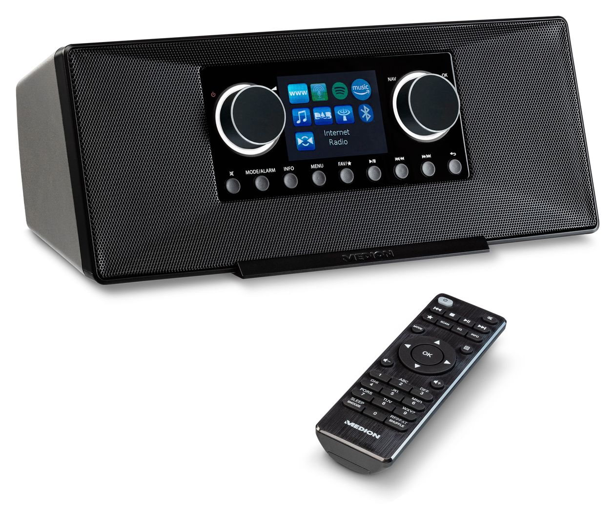 Life P85333 Bluetooth AM, DAB+, FM, MW Radio Internet  (Schwarz) 