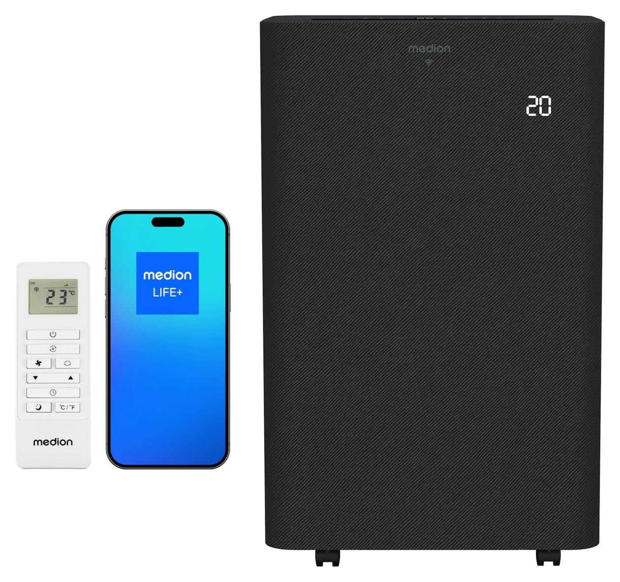 MD 100134 mobile Klimaanlage EEK: A  (Schwarz) 