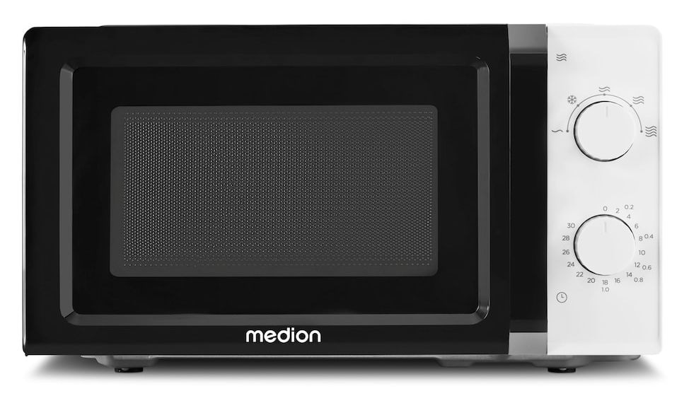 MD11475 Freistehende Mikrowelle 700 W Größe: klein 5 Stufen  (Schwarz, Weiß) 