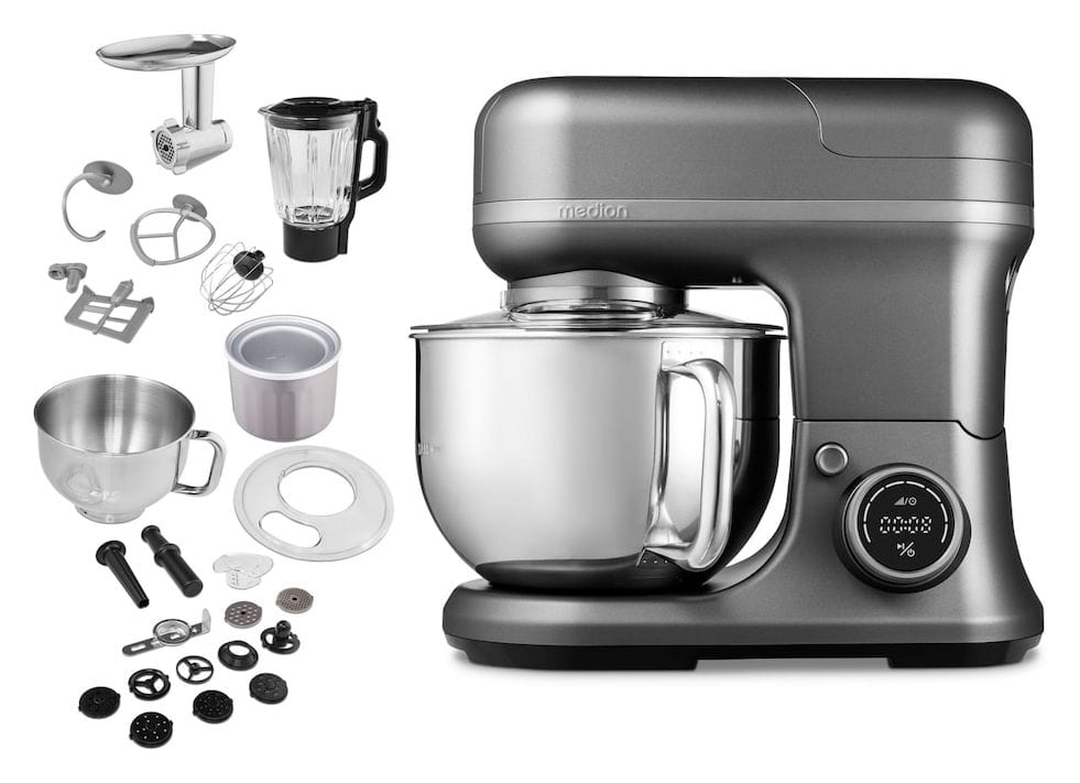 MD18440 1200 W Küchenmaschine 5 l  (Grau) 