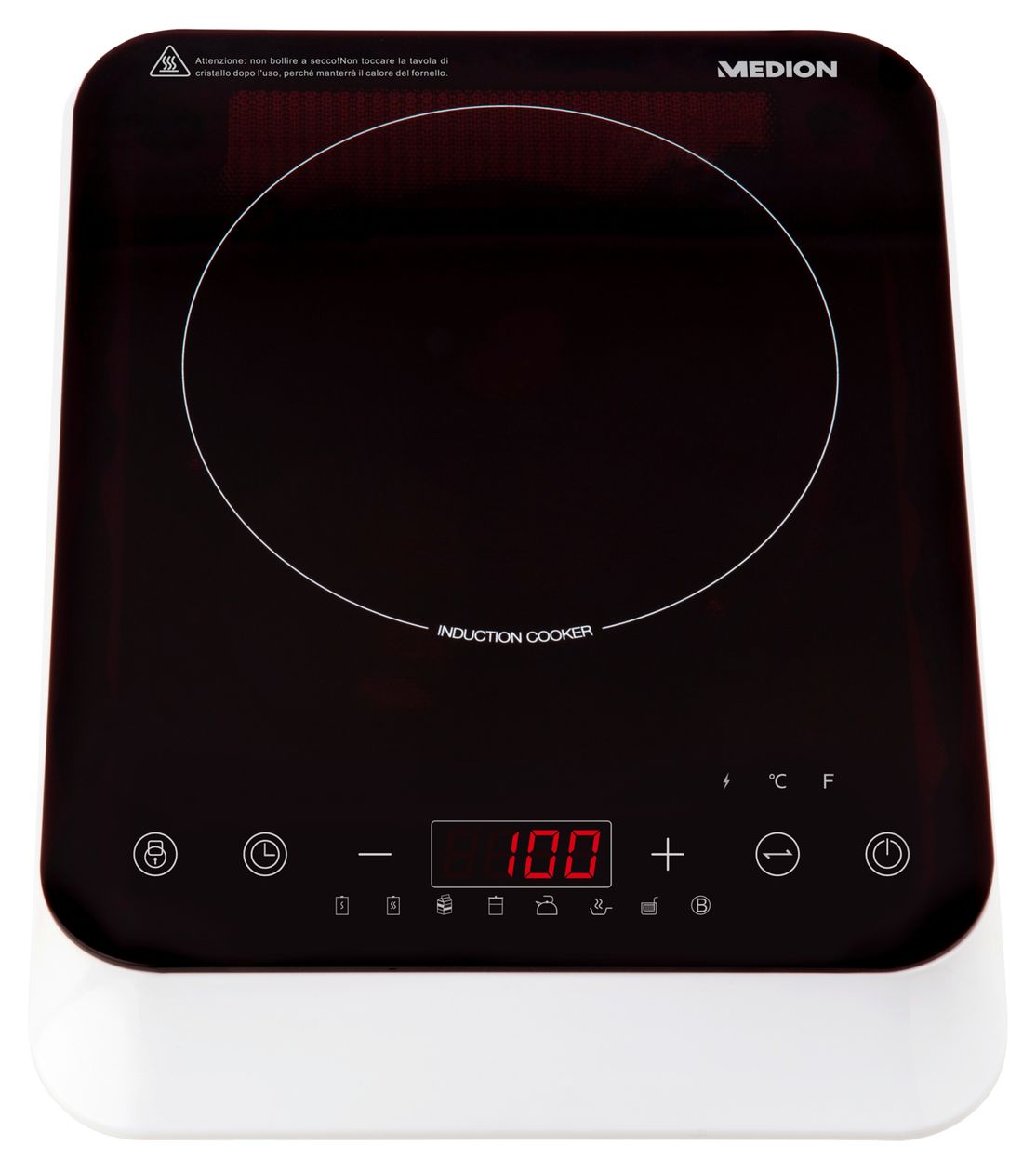 MD18490 29 cm Induktionskochplatte 1 Kochzone 