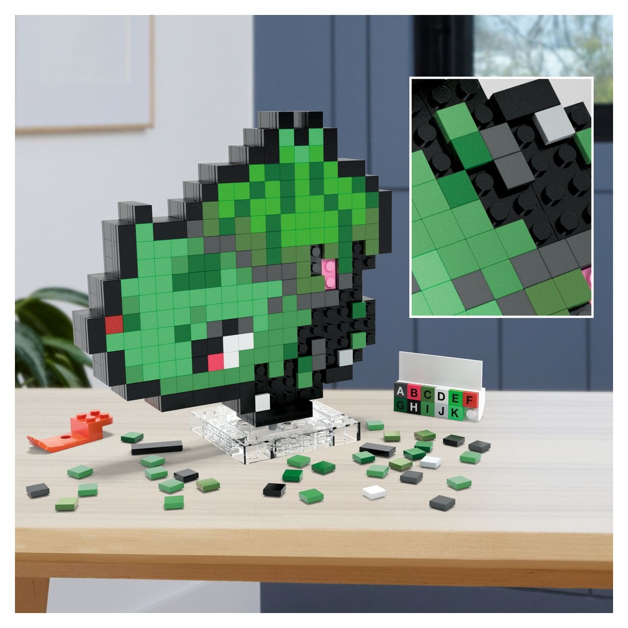 Pokemon Bisasam Pixel Art Bauset 