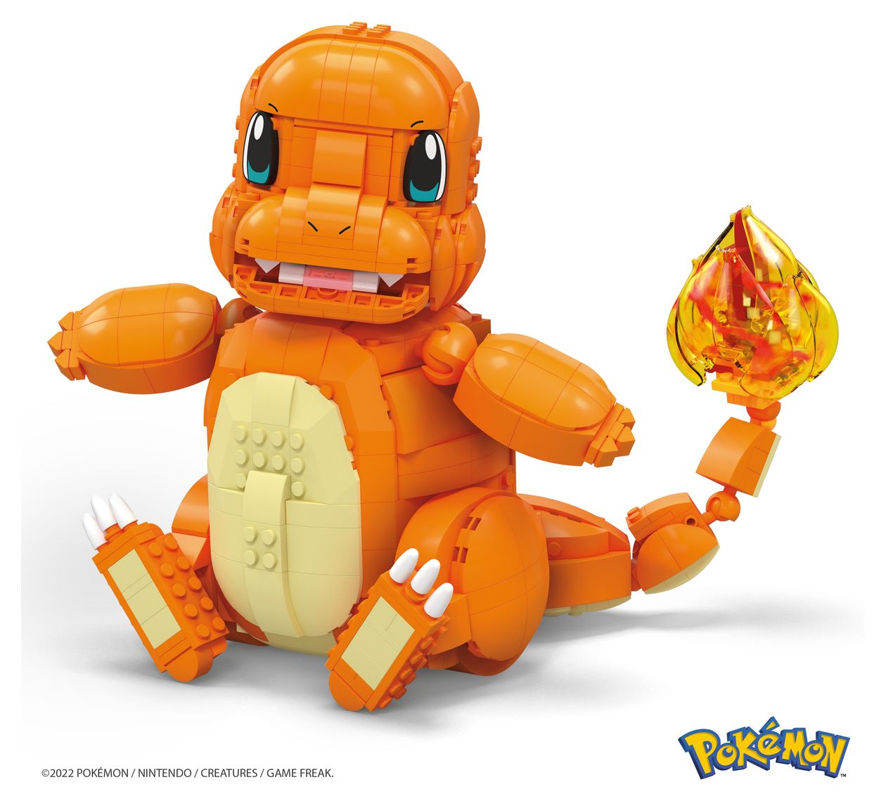 Pokemon Jumbo Glumanda Bauset 750 Teile  (Orange) 