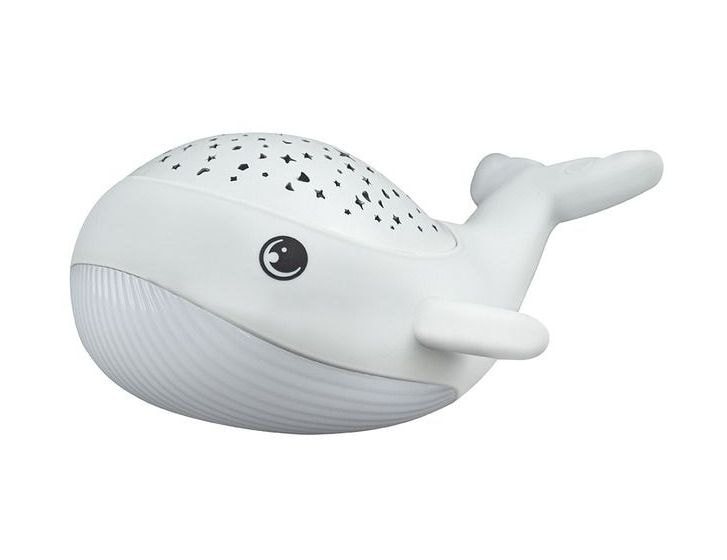 Willy Whale Nachtlicht Blau/Grün/Rot/Warmweiß Batterie  (Weiß) 