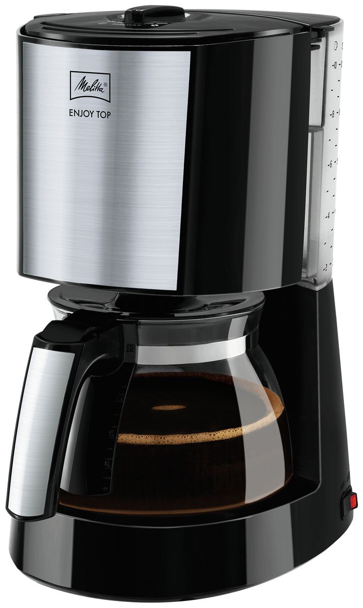 1017-04 Enjoy Top 10 Tassen Filterkaffeemaschine 1,2 l (Schwarz) 